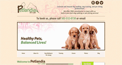 Desktop Screenshot of petlandiapetcare.com