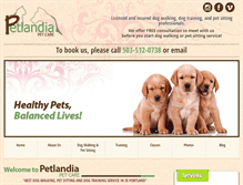 Tablet Screenshot of petlandiapetcare.com
